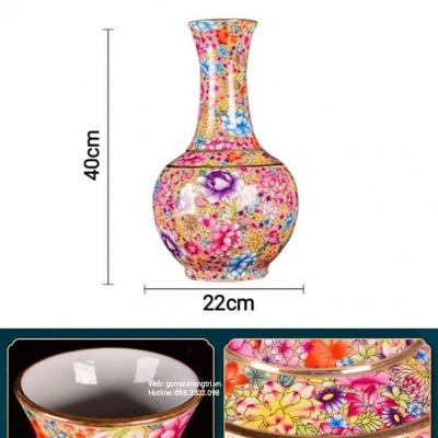 BÌNH BÁCH HOA VIỀN VÀNG